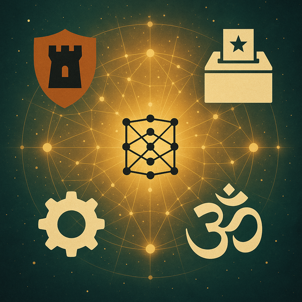 From Dominion to Dharma: A Phydigital Framework
