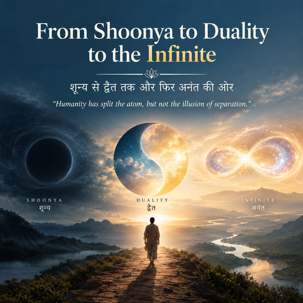 Humanity has split the atom, but not the illusion of separation.