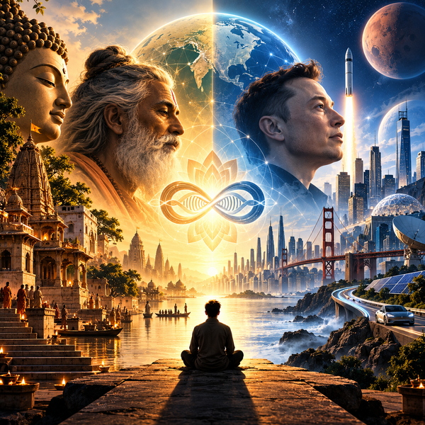 The Fusion of India's Spiritual Depth and America's Technological Innovation